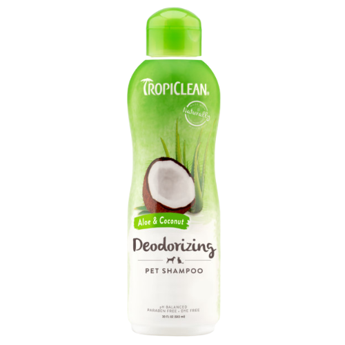 TropiClean Aloe & Coconut Deodorizing Shampoo for Pets, 20oz 1